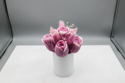 Wachsblumenstrauß Tulpen